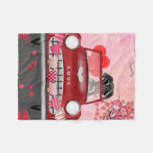 Valentinstag-Delikatesse Fleecedecke (Vorderseite (Horizontal))