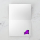 Valentinstag - Delphine im Mondschein Feiertagskarte (Innenseite)