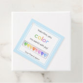 Valentinstag der Aquarellpalette Geschenkanhänger (Beispiel)