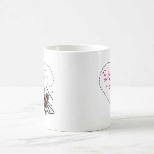 Valentinstag der Biene Kaffeetasse (Mittel)