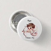 Valentinstag der Cupiden Button (Vorne & Hinten)