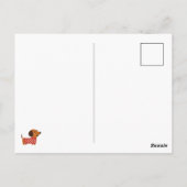 Valentinstag der Dackel Postkarte (Rückseite)