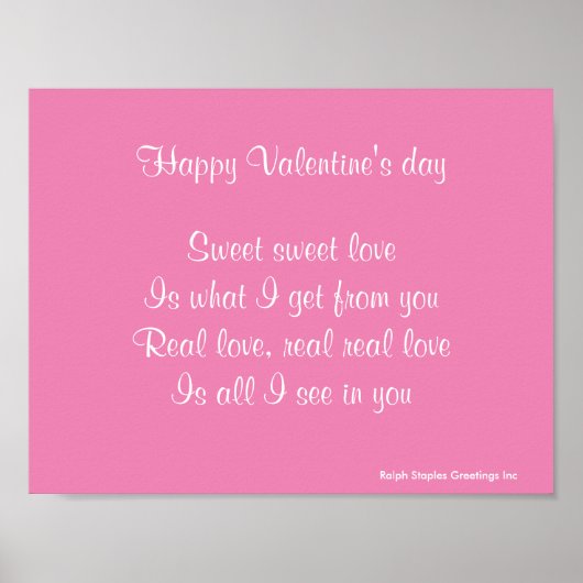 Valentinstag der echten Liebe Poster (Vorne)