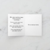 Valentinstag der ersten Tanzaufzeichnung Feiertagskarte (Innenseite)