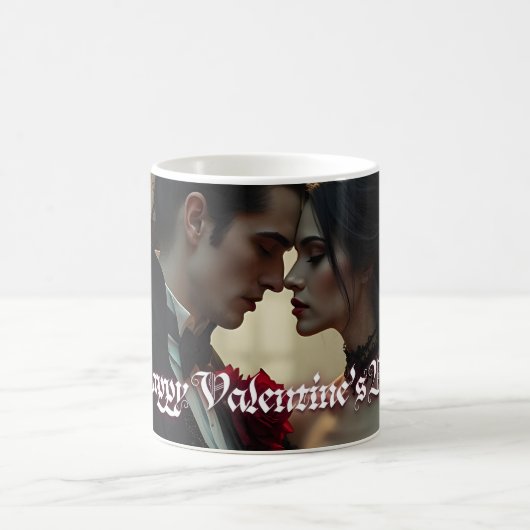 Valentinstag der ewigen Leidenschaft Kaffeetasse (Mittel)