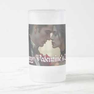 Valentinstag der ewigen Leidenschaft Mattglas Bierglas