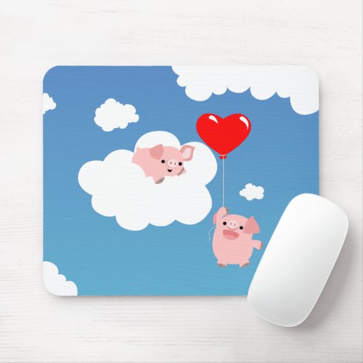 Valentinstag: Der Flügel der Liebe Mousepad (Mit Mouse)