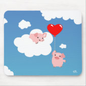 Valentinstag: Der Flügel der Liebe Mousepad (Vorne)