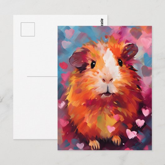 Valentinstag der Guinea Postkarte (Vorne/Hinten)