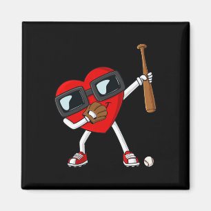 Valentinstag, der Herzblut mit Baseball Bat Boy ha Magnet
