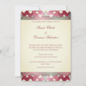 Valentinstag der Hochzeit am Roten Herzen Einladung (Vorderseite)