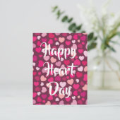 Valentinstag der Kinderschule Postkarte (Stehend Vorderseite)