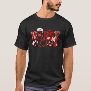 Valentinstag der Krankenschwester 2023 Stethoscope T-Shirt