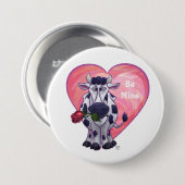 Valentinstag der Kuh Button (Vorne & Hinten)
