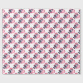 Valentinstag der Kuh Geschenkpapier (Flach)