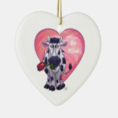 Valentinstag der Kuh Keramikornament (Rechts)