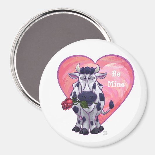 Valentinstag der Kuh Magnet (Vorderseite/Rückseite)