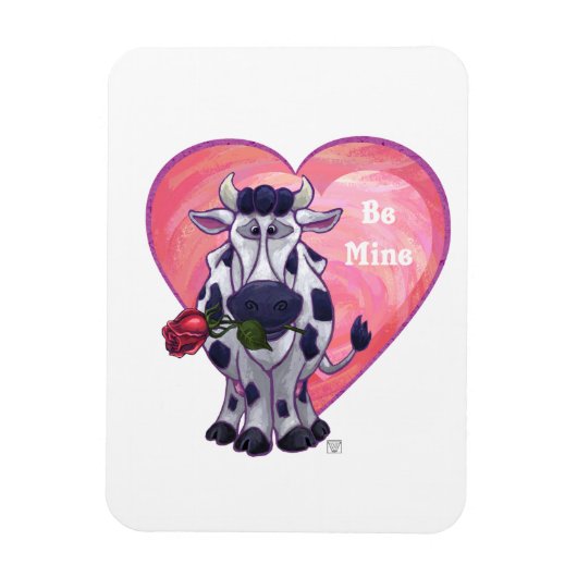 Valentinstag der Kuh Magnet (Vertikal)