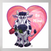 Valentinstag der Kuh Poster (Vorne)