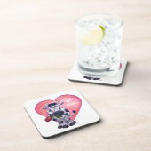 Valentinstag der Kuh Untersetzer (Rechte Seite)