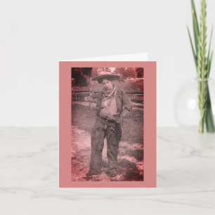 Valentinstag der Lesben Cowgirl Feiertagskarte