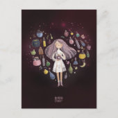 Valentinstag der Liebe Feiertagspostkarte (Vorderseite)