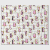 Valentinstag der Liebe Geschenkpapier (Flach)