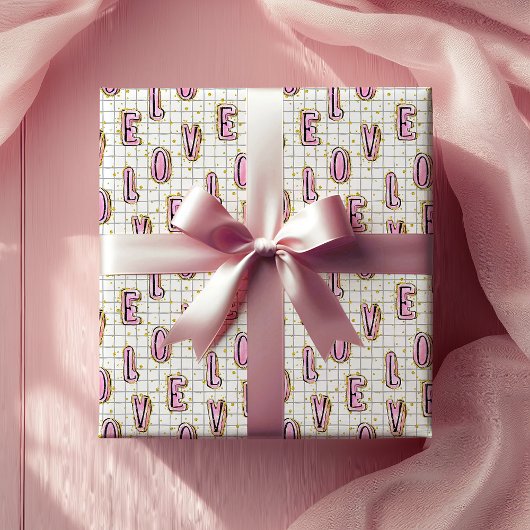 Valentinstag der Liebe Geschenkpapier