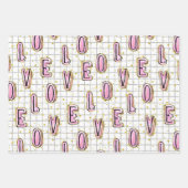 Valentinstag der Liebe Geschenkpapier Set (Vorderseite 2)