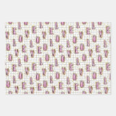 Valentinstag der Liebe Geschenkpapier Set (Vorderseite)