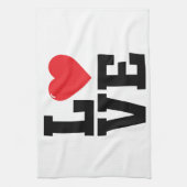 Valentinstag der Liebe Geschirrtuch (Vertikal)