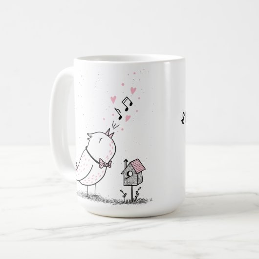 Valentinstag der Liebe Kaffeetasse (Vorderseite Links)