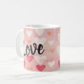 Valentinstag der Liebe Kaffeetasse (Vorderseite Links)