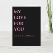 Valentinstag der Liebe Karte (Vorderseite)