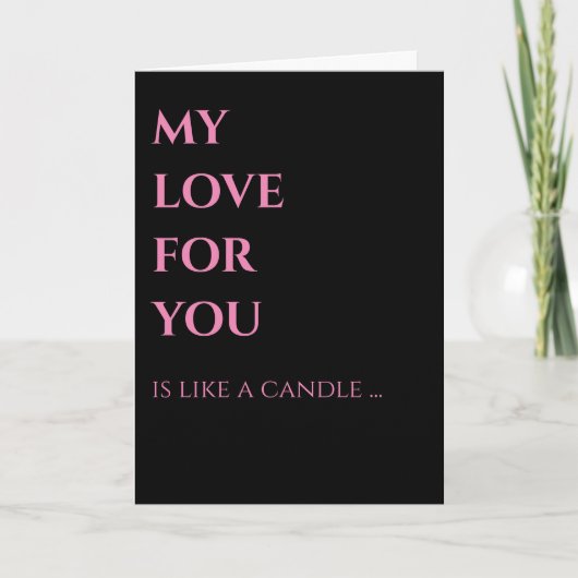 Valentinstag der Liebe Karte (Vorderseite)