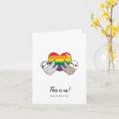 Valentinstag der Liebe Karte (Gelbe Blume)