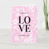 Valentinstag der Liebe Karte (Vorderseite)