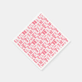 Valentinstag der Liebe Serviette (Ecke)