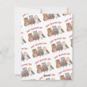 Valentinstag der niedlichen Eule Feiertagskarte (Rückseite)