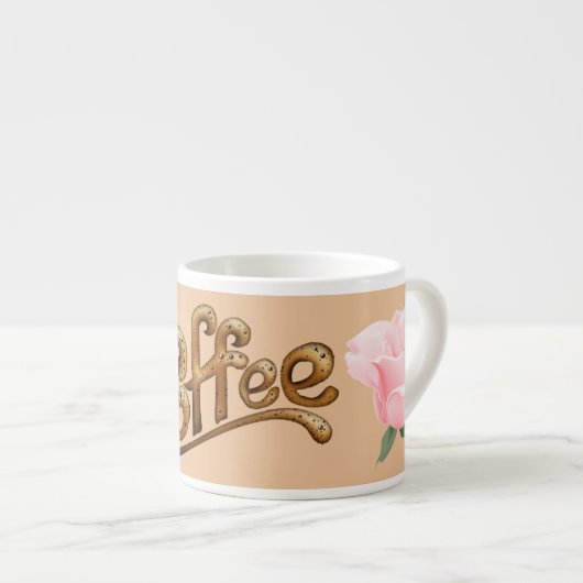 Valentinstag der Rose Espressotasse (Vorderseite Rechts)