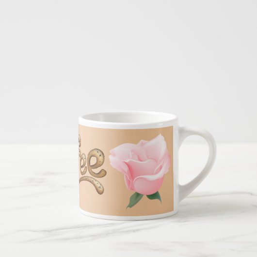 Valentinstag der Rose Espressotasse (Rechts)