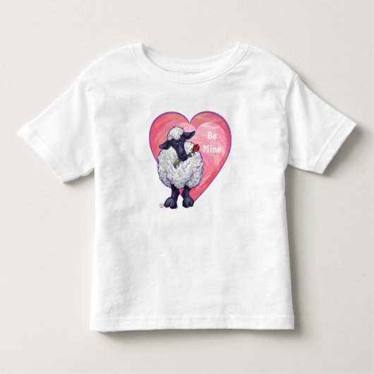 Valentinstag der Schafe Kleinkind T-shirt (Vorderseite)