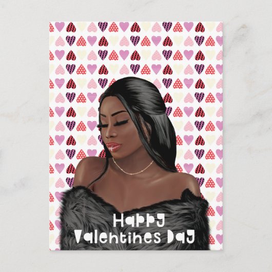 Valentinstag der Schwarzen Geschichte Postkarte (Vorderseite)