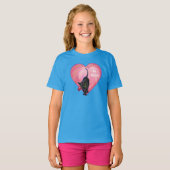 Valentinstag der Schwarzen Katze T-Shirt (Vorne ganz)