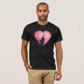 Valentinstag der Schwarzen Katze T-Shirt (Vorne ganz)