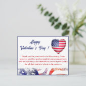 Valentinstag der Soldaten Feiertagspostkarte (Stehend Vorderseite)