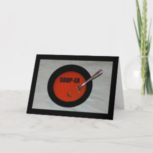 Valentinstag der Suppe Karte