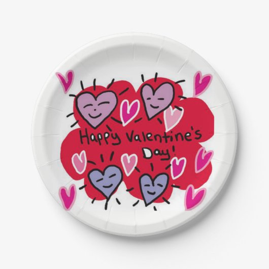 Valentinstag der Teller (Vorderseite)