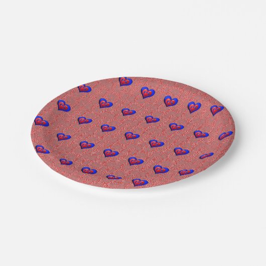 Valentinstag der Teller (Schrägansicht)