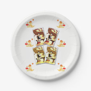 Valentinstag der Teller